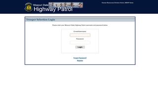 Login - Missouri State Highway Patrol