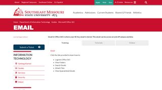 Email - Southeast Missouri State University