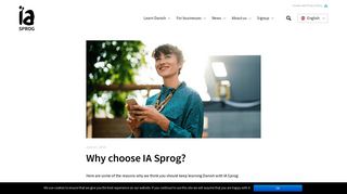 Why choose IA Sprog? - IA Sprog