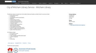 City of Mitcham Library Service - Mitcham Library | Arts South Australia