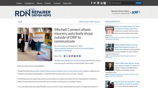 Mitchell Connect allows insurers, auto body shops outside of DRP to ...