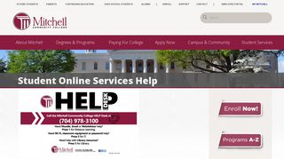 Student Online Services Help | Mitchell Community College, Serving ...