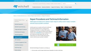 RepairCenter™ TechAdvisor (OEM Repair) :: Mitchell: