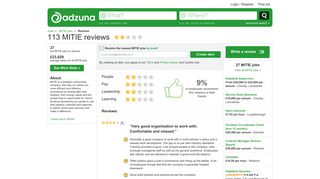 MITIE company reviews - adzuna.co.uk