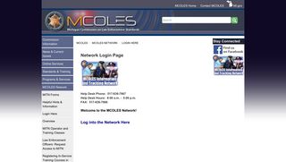 MCOLES - Login Here - State of Michigan
