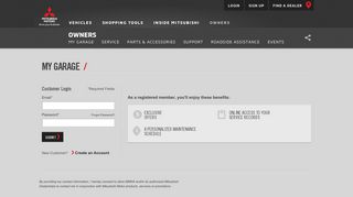 Mitsubishi Motors | Owners Login