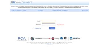 DealerCONNECT Login