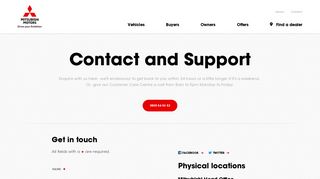 Contact and Support | Mitsubishi Motors New Zealand