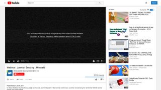 Webinar: Joomla! Security | Mittwald - YouTube