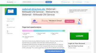 Access webmail.diractors.de. Webmail - Mittwald CM Service - Accessify