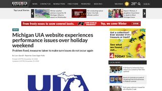 Michigan UIA website experiences performance issues over...
