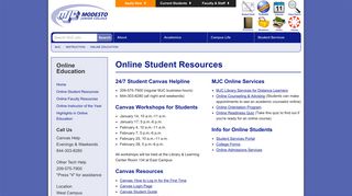 MJC - Online Student Resources