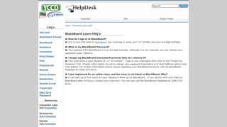Blackboard FAQ's - HelpDesk - Yosemite Community College District