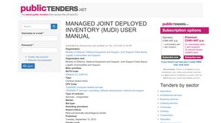 MANAGED JOINT DEPLOYED INVENTORY (MJDI) USER MANUAL ...