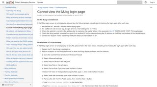 Cannot view the MJog login page - MJog Support Centre - Patient ...