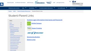 Student/Parent Links - MJSD