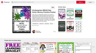Kindergarten MKAS Star Early Literacy Practice Packet - Pinterest