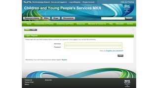 Login to Child Services - Children and Young People's Services MKN