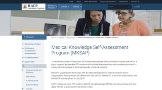 Medical Knowledge Self-Assessment Program (MKSAP) - RACP