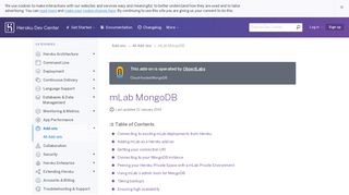 mLab MongoDB | Heroku Dev Center