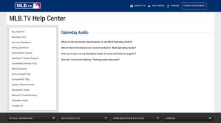 MLB.TV | Gameday Audio | MLB.com