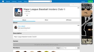 Major League Baseball Insiders Club © - Roblox