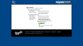 Account Management - Login/Register | royals.com ... - MLB.com