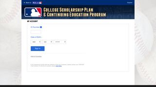 College Scholarship Program : Login | MLB.com: Official info