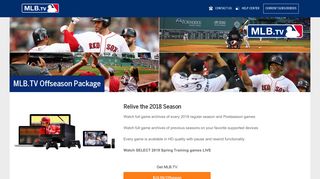 MLB.TV Offseason | Stream Full Game Archives | MLB.com