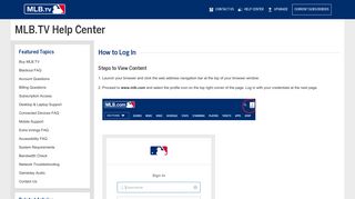 MLB.TV | Subscription Access | How to Log In | MLB.com