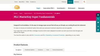 MLC Masterkey Super Fundamentals | MLC Superannuation