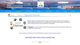 Payment Options - MLGW.com