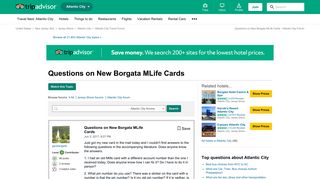 Questions on New Borgata MLife Cards - Atlantic City Forum ...