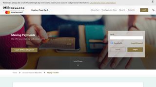 Payments for Your Credit Card Bill - M Life Mastercard | First Bankcard