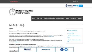 MLMIC Blog - County Medical Site - Niagara County Medical Society
