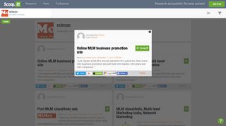 Online MLM business promotion site | mlmon | S... - Scoop.it