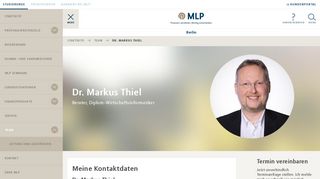 Dr. Markus P. Thiel -- Berater bei MLP in Berlin - MLP financify