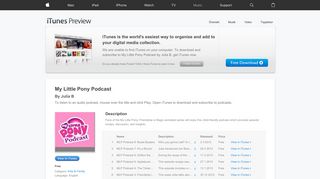 My Little Pony Podcast by Julia B on Apple Podcasts - iTunes