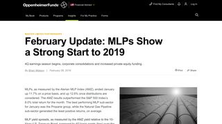 January MLP Update, New Pipelines and Low Valuations ...