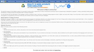 Welcome to MQL4.community