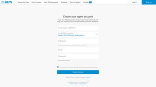 Agent Sign Up | REW