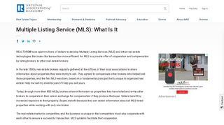 Multiple Listing Service (MLS): What Is It | www.nar.realtor