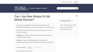 Can I use new Stratus on my mobile devices? – MLSLI Stratus Support ...