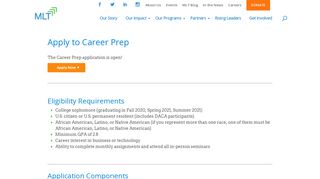 Apply to Career Prep - Management Leadership for Tomorrow
