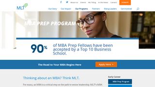 MBA Prep Program - Management Leadership for Tomorrow