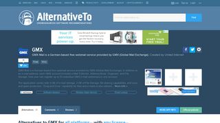 GMX Alternatives and Similar Websites and Apps - AlternativeTo.net