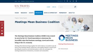 Meetings Mean Business Coalition | U.S. Travel Association