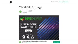 MMM Coin Exchange – MMM Mavrodi – Medium
