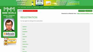 REGISTRATION / MMM WORLD- Official Website