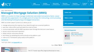 FCT | Legal Professionals - Managed Mortgage Solutions (MMS)